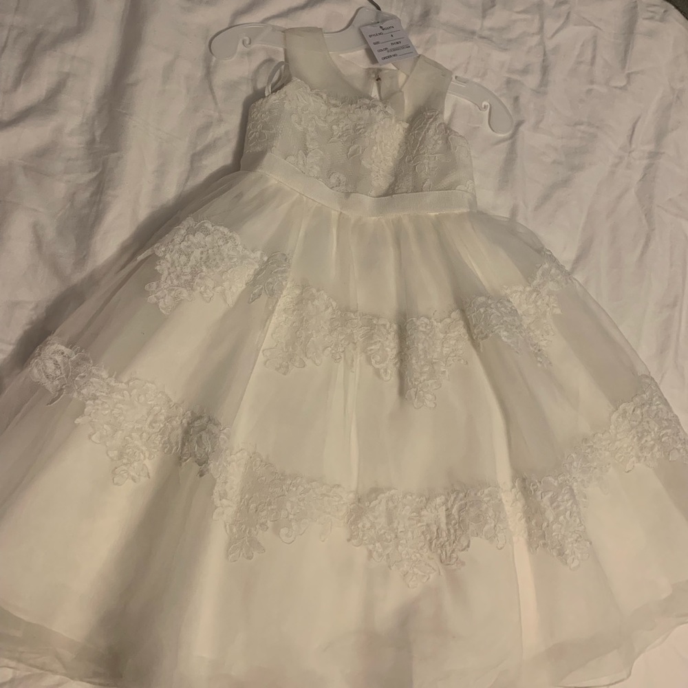 David’s Bridal flower girl dress